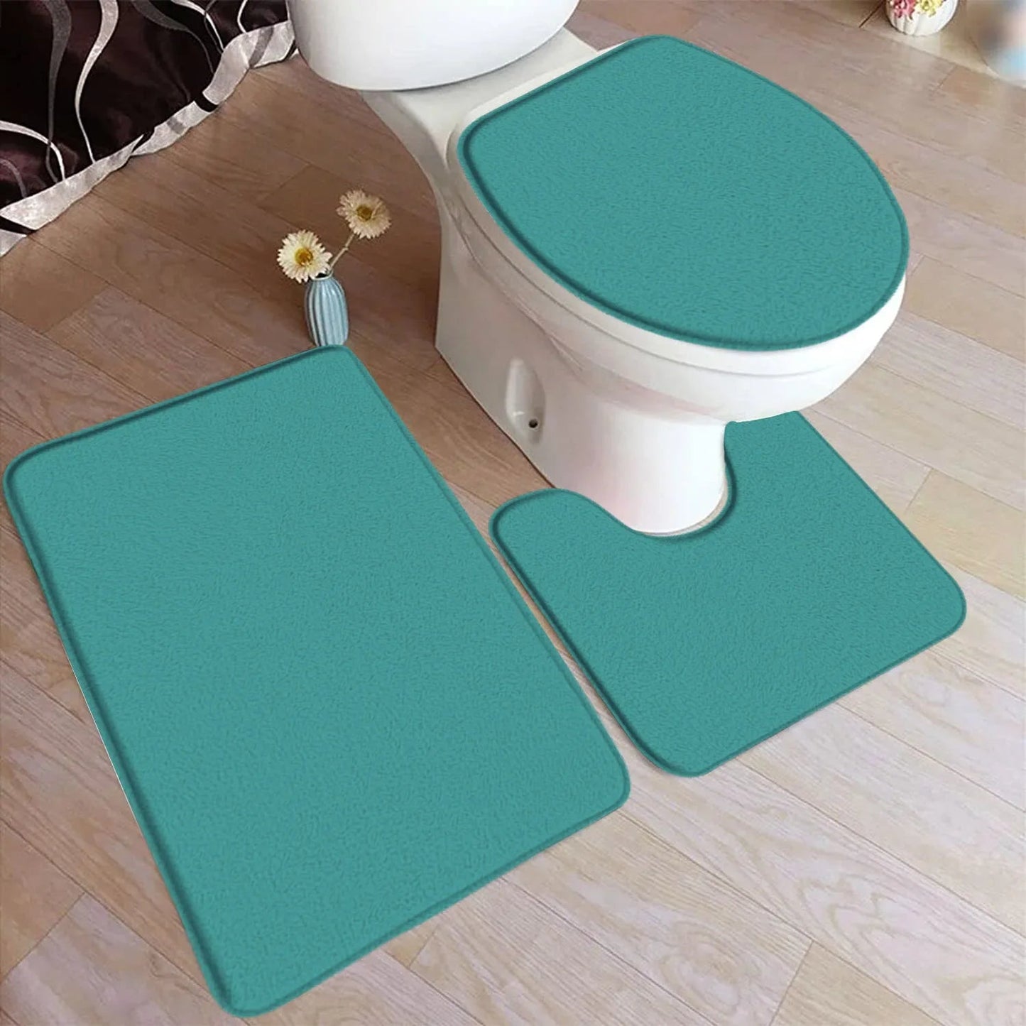 HydraMat – 3-Piece Non-Slip Bathroom Mat Set for Comfort & Safety