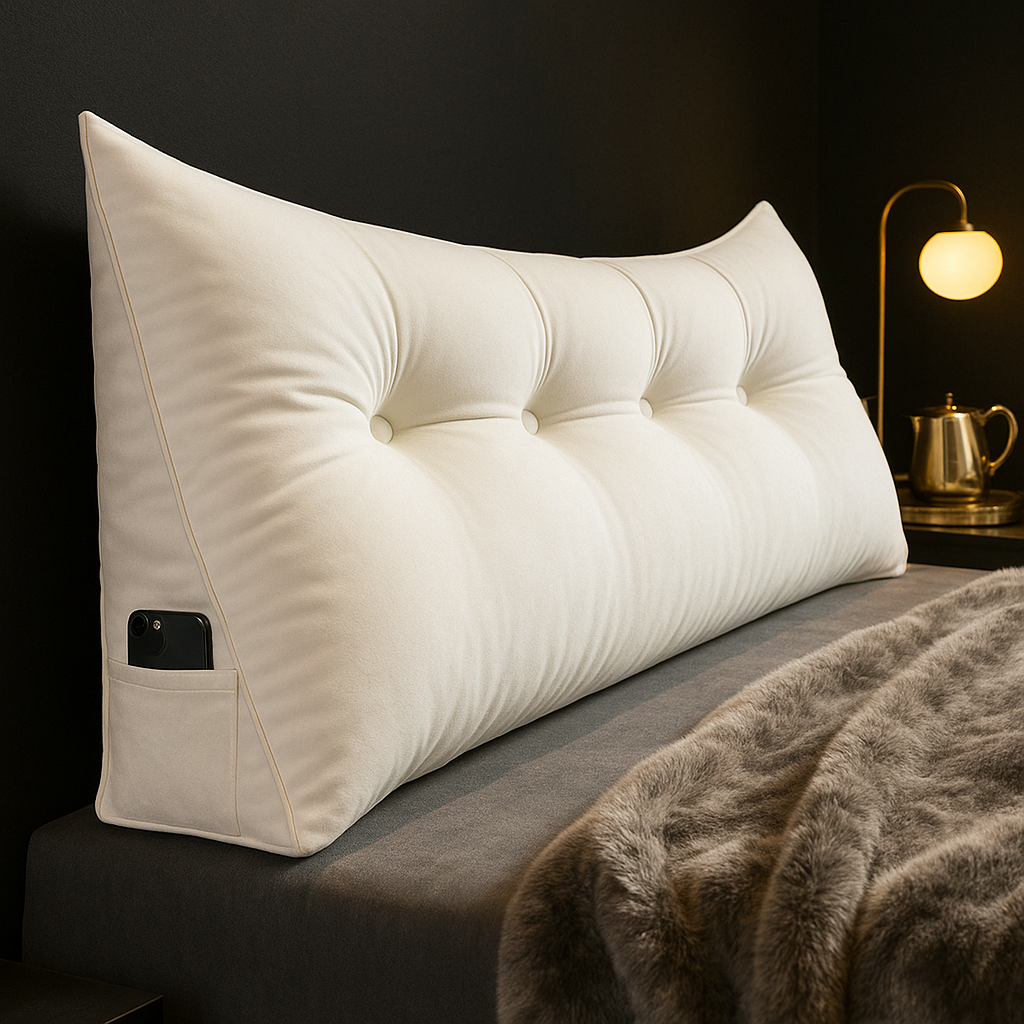Almohada cuña ComfortRest – Soporte ergonómico para la espalda para cama y sofá