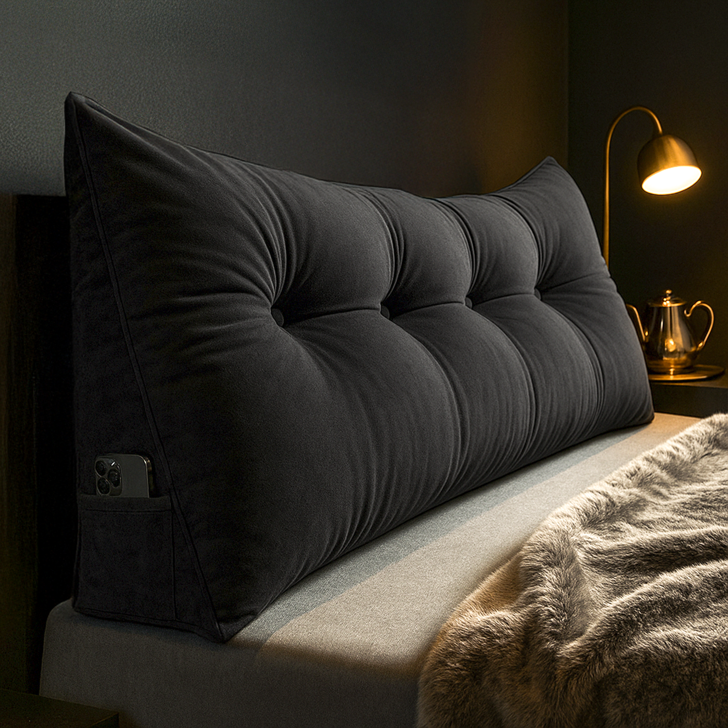 Almohada cuña ComfortRest – Soporte ergonómico para la espalda para cama y sofá