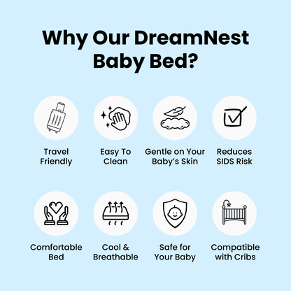 ComfyNest - Almohada ergonómica para bebés con 15° de inclinación