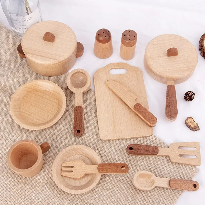 Cook'nTimber - Cocina infantil de madera con diseño de tronco de árbol