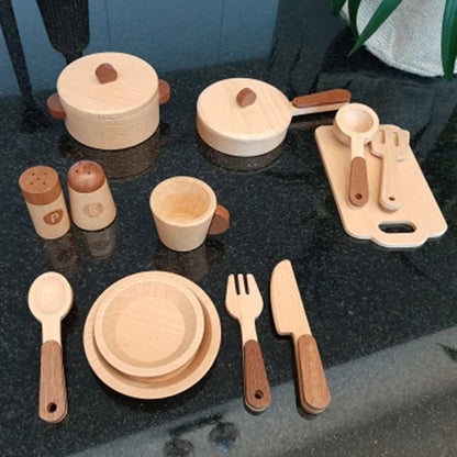 Cook'nTimber - Cocina infantil de madera con diseño de tronco de árbol