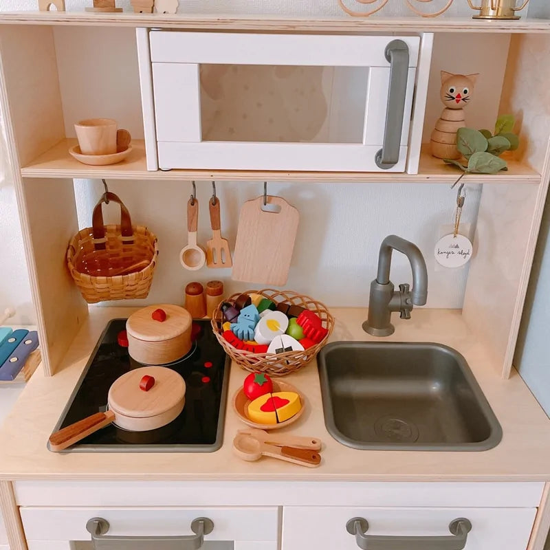 Cook'nTimber - Cocina infantil de madera con diseño de tronco de árbol