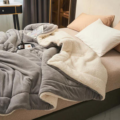 CozyLuxe – Manta de forro polar lujosa para comodidad y calidez