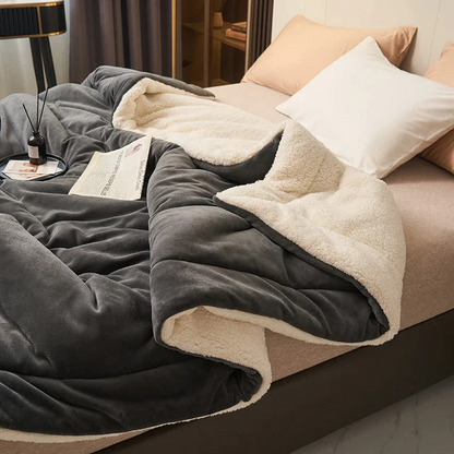 CozyLuxe – Manta de forro polar lujosa para comodidad y calidez