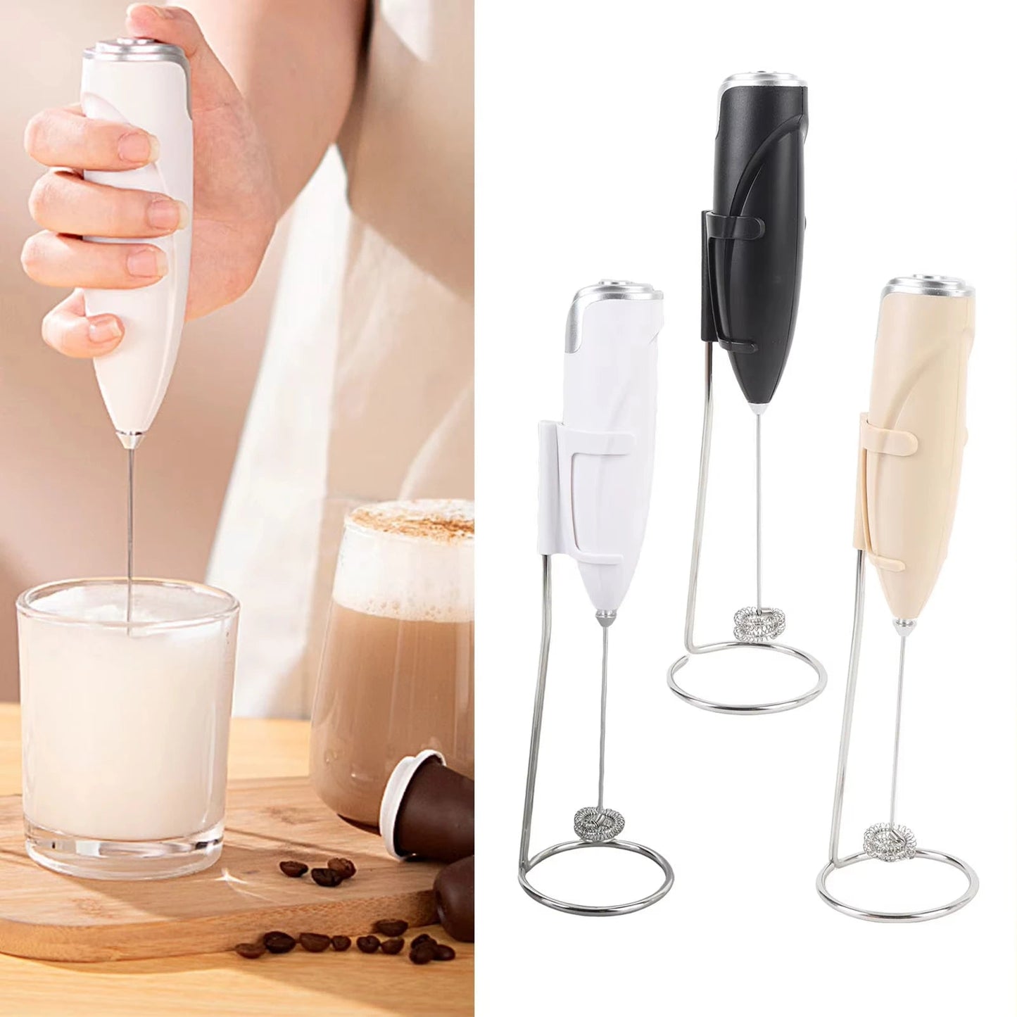 CreamCraft – Electric Milk Frother & Egg Whisk for Coffee and Kitchen