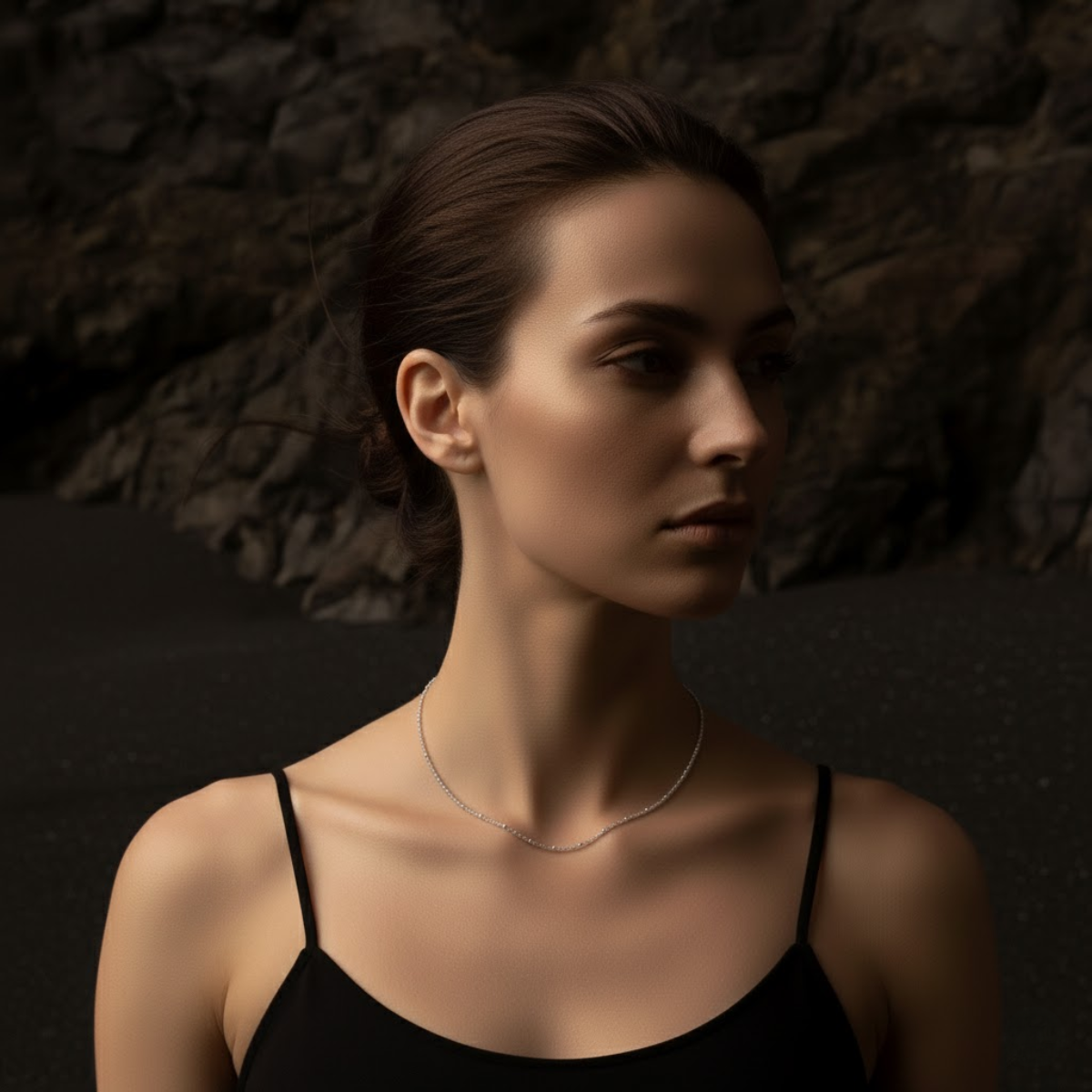 Beaded Silver and Gold Plating Chain Necklace