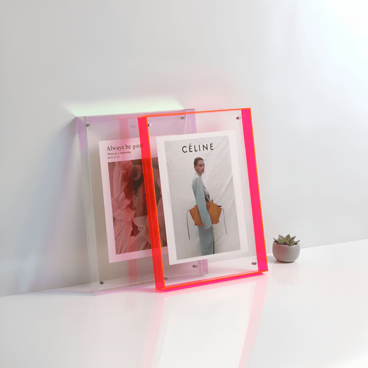 Crystaframe - transparent acrylic picture frame for modern image presentation 1
