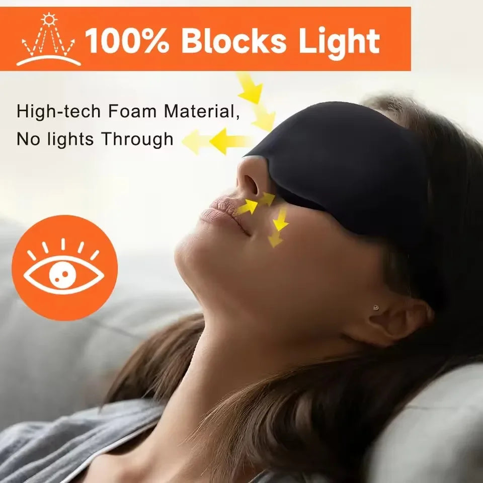 DREAMSHADE – 6D Light-Blocking Memory Foam Sleep Mask for Deep Sleep 2