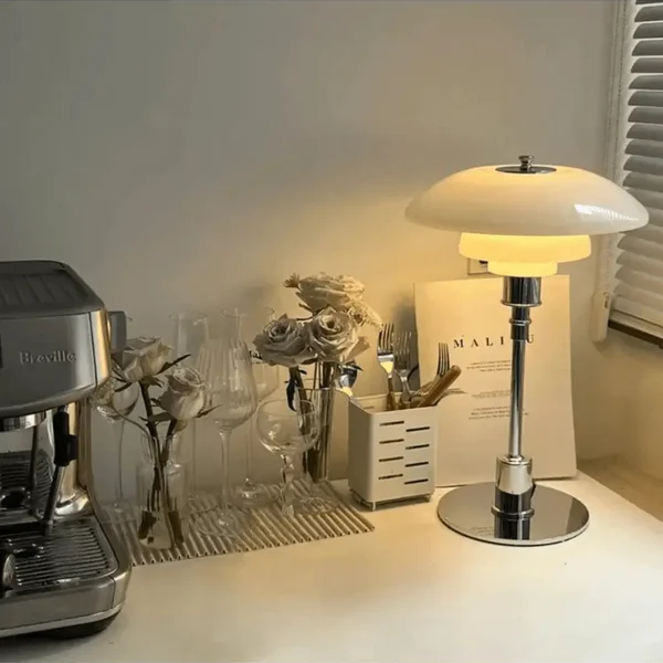 Danish Design Table Lamp-Scandinavian table lamp with dimmable LED light 0