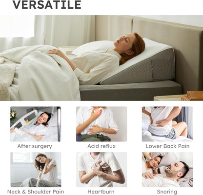 Almohada cuña deluxe – Almohada cuña inclinada para comodidad y soporte
