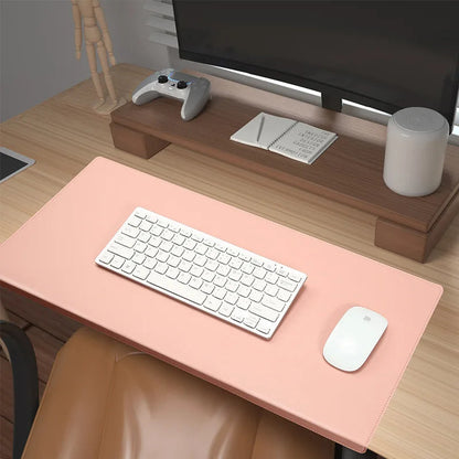 DESKCOMFORT – Ergonomic PU Leather Desk Pad with Wrist Support