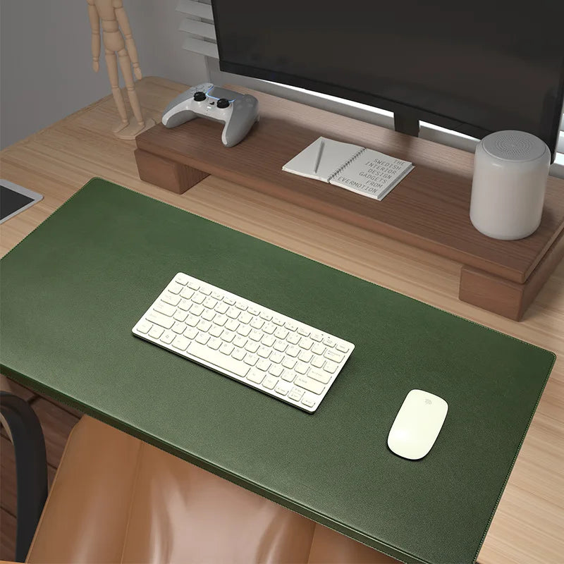 DESKCOMFORT – Ergonomic PU Leather Desk Pad with Wrist Support
