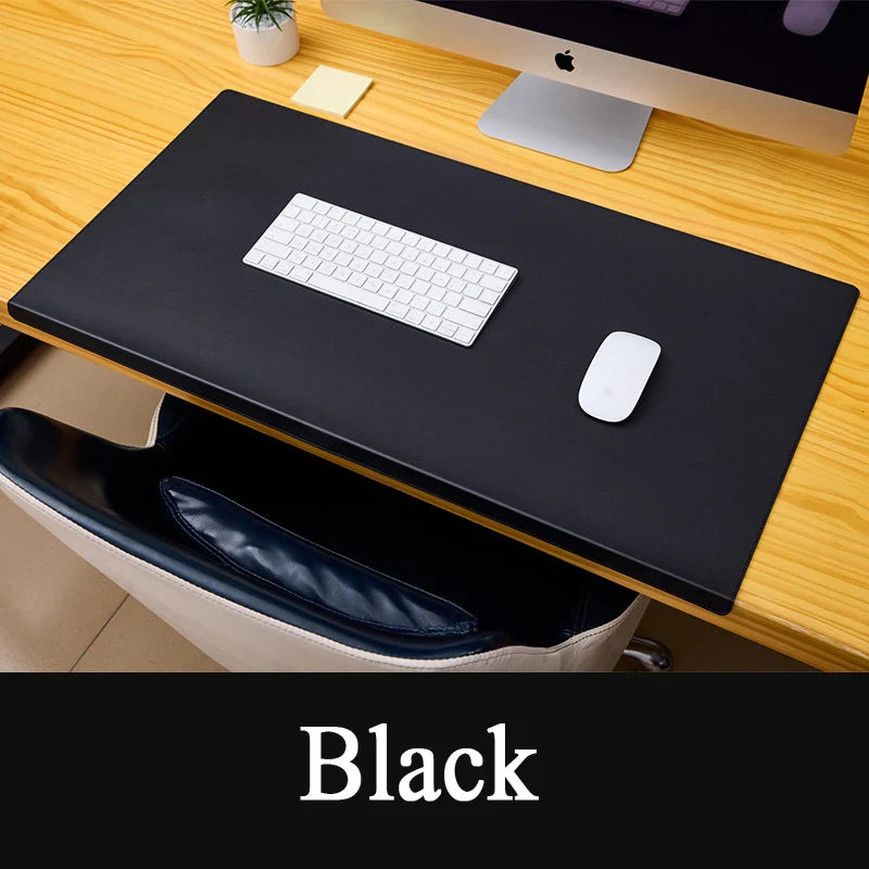 DESKCOMFORT – Ergonomic PU Leather Desk Pad with Wrist Support