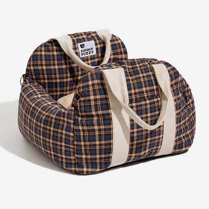 Dog seat bed for cars with adjustable seat belts and washable cover - comfortable and non -slip for safe trips 23