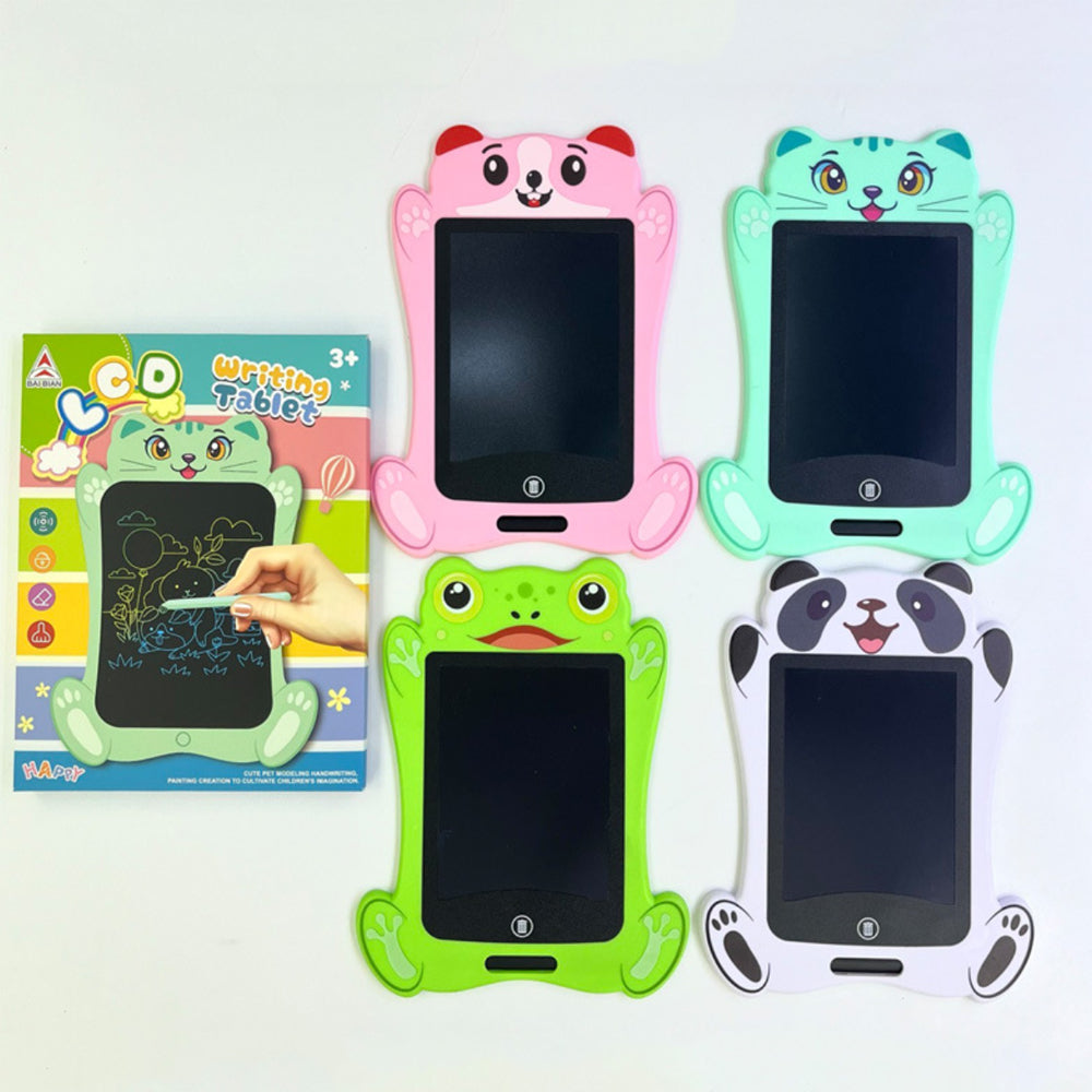 Drawbuddy 8.5 " - LCD drawing board for children with animal motifs & stylus 5