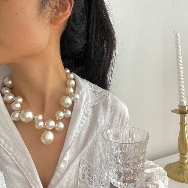 ELARA PEARL NECKLACE - Atemberaubende Perlenkette für zeitlose Eleganz