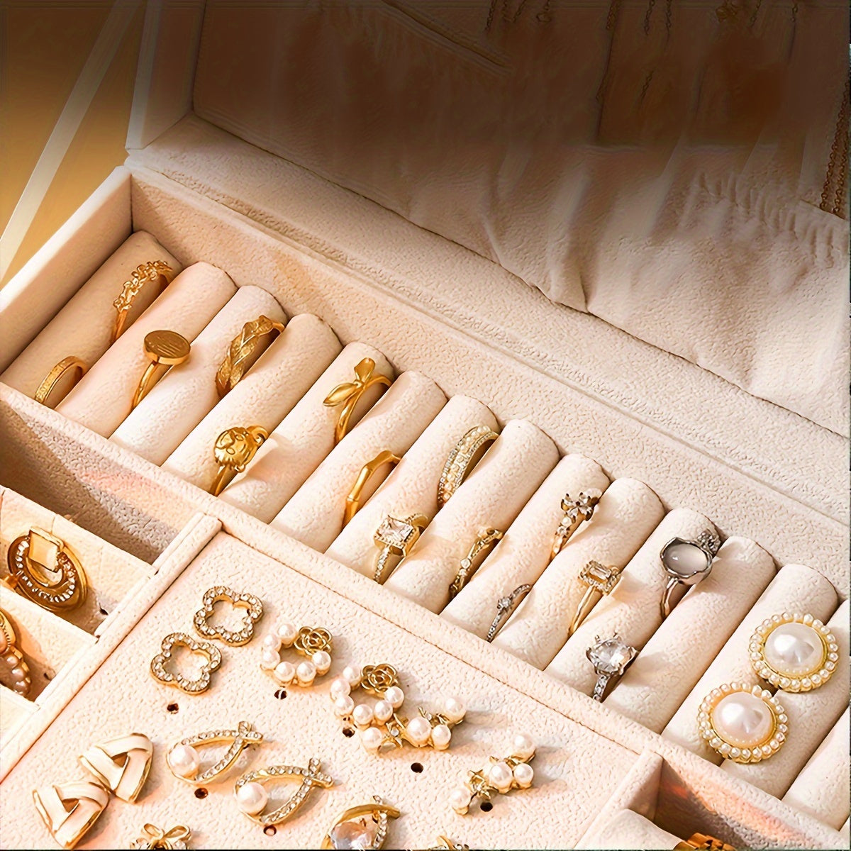 ELEGANT JEWELRY BOX - Stilvoller Leder-Organizer für Reisen & Zuhause
