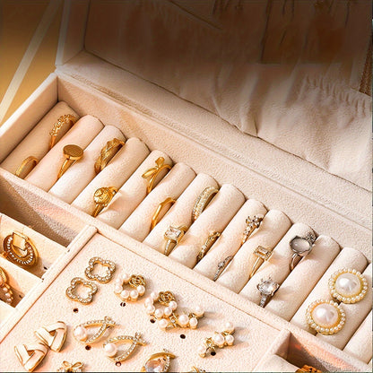 ELEGANT JEWELRY BOX - Stilvoller Leder-Organizer für Reisen & Zuhause