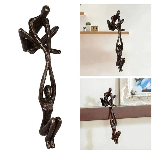 Scultura ETERNITY - Scultura decorativa in resina per l'amore e l'equilibrio
