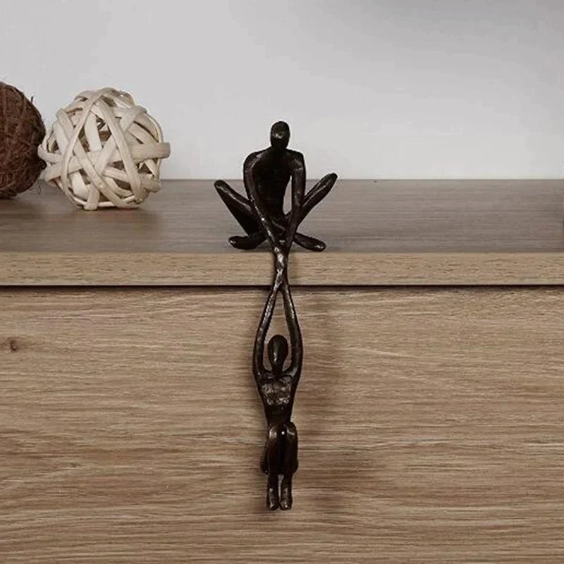 Scultura ETERNITY - Scultura decorativa in resina per l'amore e l'equilibrio