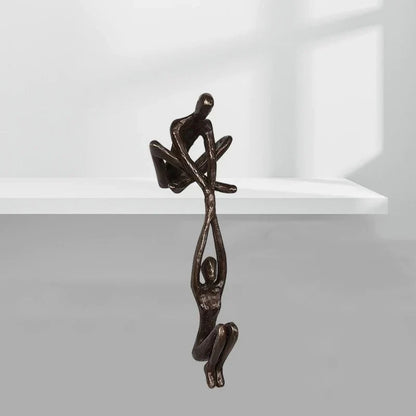 Scultura ETERNITY - Scultura decorativa in resina per l'amore e l'equilibrio