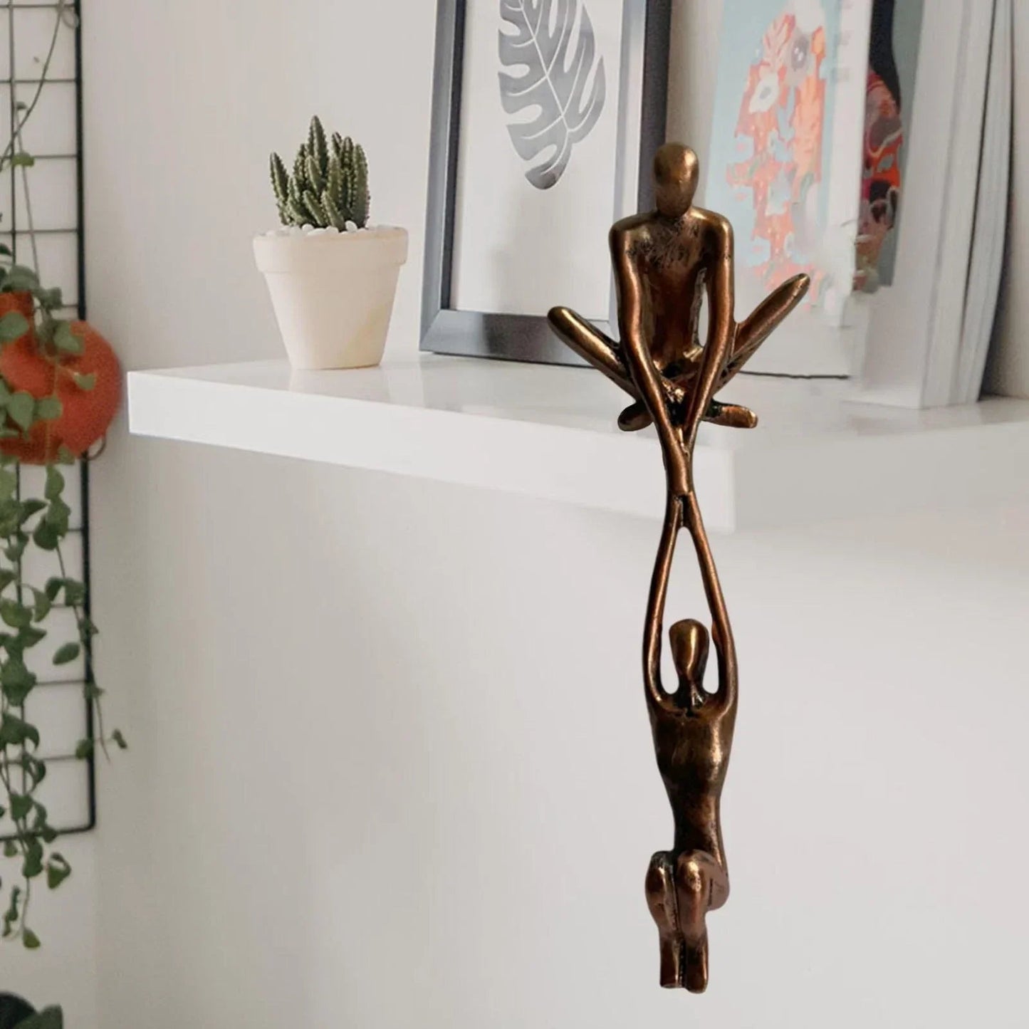 Scultura ETERNITY - Scultura decorativa in resina per l'amore e l'equilibrio