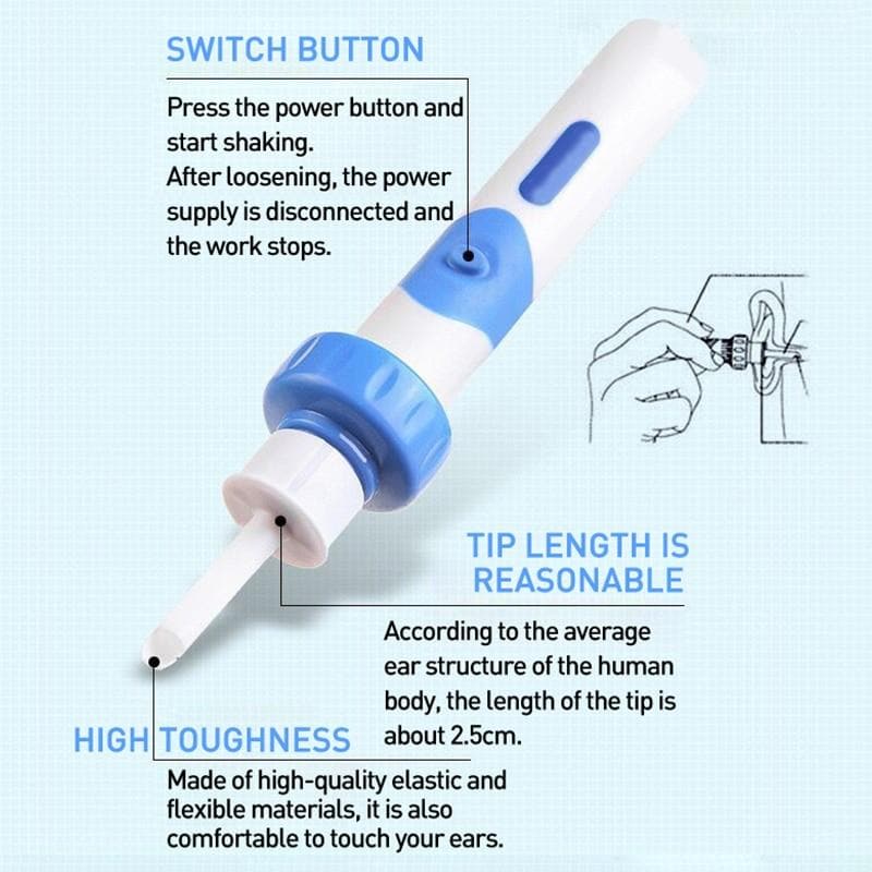 EarVac Pro – Aspirador Eléctrico de Cera para una Limpieza Suave