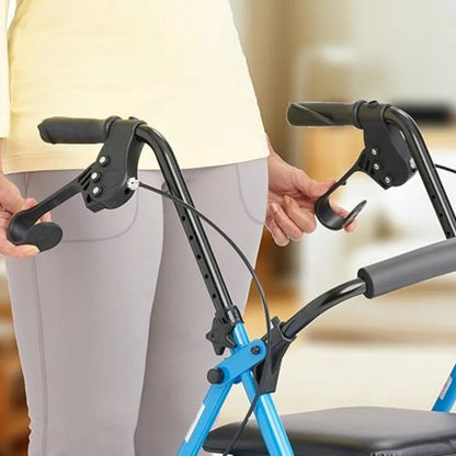 EasyRoll – Deambulatore pieghevole leggero con sedile per anziani