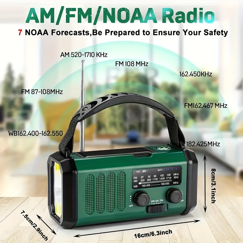 ECOPOWER RADIO – Emergency Radio with Flashlight, USB Charger & Solar Power