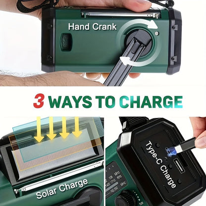 ECOPOWER RADIO – Emergency Radio with Flashlight, USB Charger & Solar Power