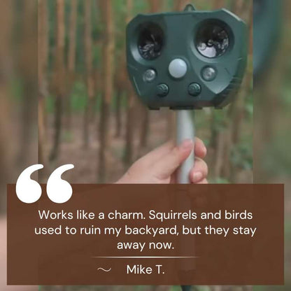 EcoSonic Guard - Repellente per animali a ultrasuoni per uso esterno
