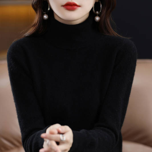 Elena Kaschmir-Rollkragenpullover - Zeitloser Stil und luxuriöser Komfort