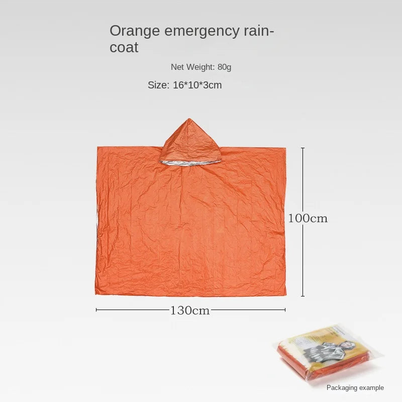 RainGuard Poncho – Emergency Rain Poncho with Hood for Outdoor Protection