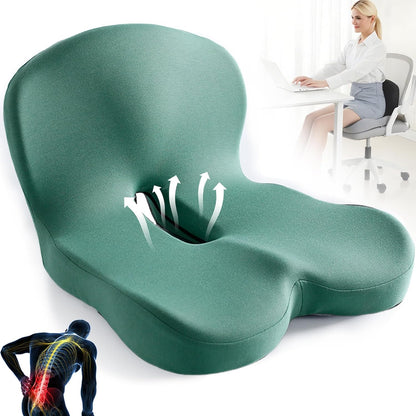 ErgoComfort Pad - Coussin de siège ergonomique en mousse à mémoire de forme