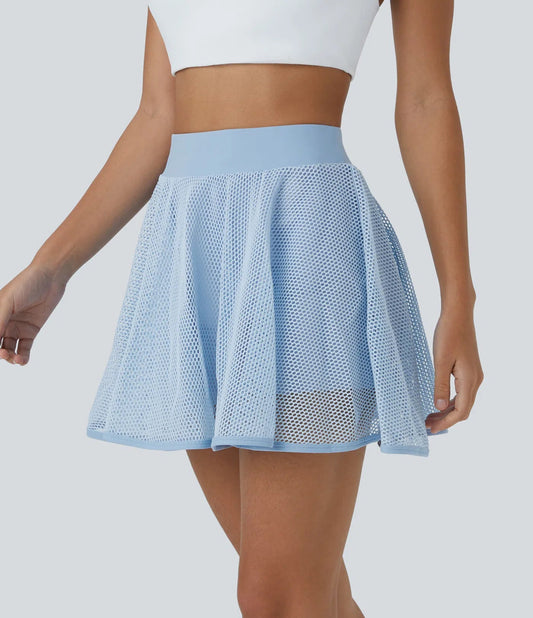 Gonna da tennis 2 in 1 per tutti i giorni - Stile a rete e pantaloncini incorporati