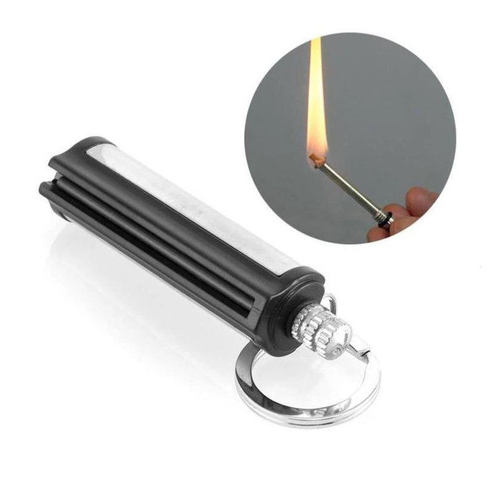 FIREKEY – Waterproof Metal Fire Starter Keychain for Outdoor Adventures 2