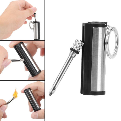 FIREKEY – Waterproof Metal Fire Starter Keychain for Outdoor Adventures 4