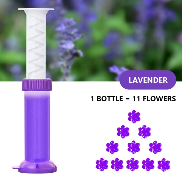 FRESHBLOOM DUO - Detergente per WC e deodorante per ambienti con fragranza floreale di lunga durata