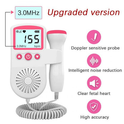 FetoPulse Doppler – Prenosný monitor srdcovej frekvencie s LCD displejom od 12. týždňa tehotenstva