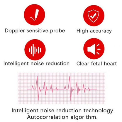 FetoPulse Doppler – Prenosný monitor srdcovej frekvencie s LCD displejom od 12. týždňa tehotenstva