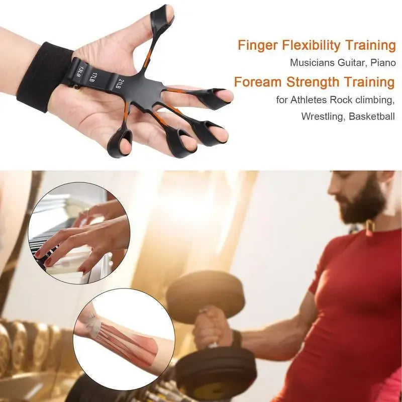  Grippforce Hand muscle trainer - finger trainer with 6 resistance levels for optimal grip power-5