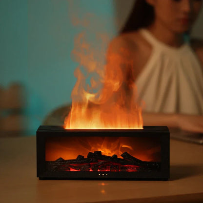 FlameMist – Umidificatore per aromaterapia con effetto fiamma e luce LED