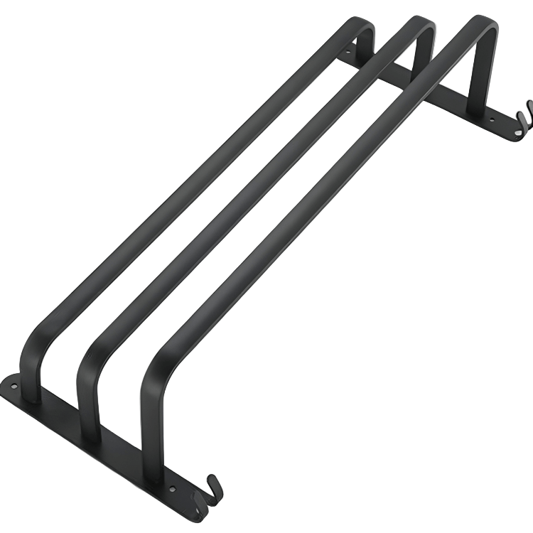 FlexRack – Mensola da bagno in alluminio da parete con 3 barre trasversali