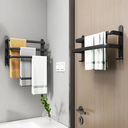 FlexRack – Mensola da bagno in alluminio da parete con 3 barre trasversali