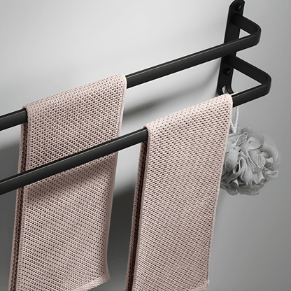 FlexRack – Mensola da bagno in alluminio da parete con 3 barre trasversali