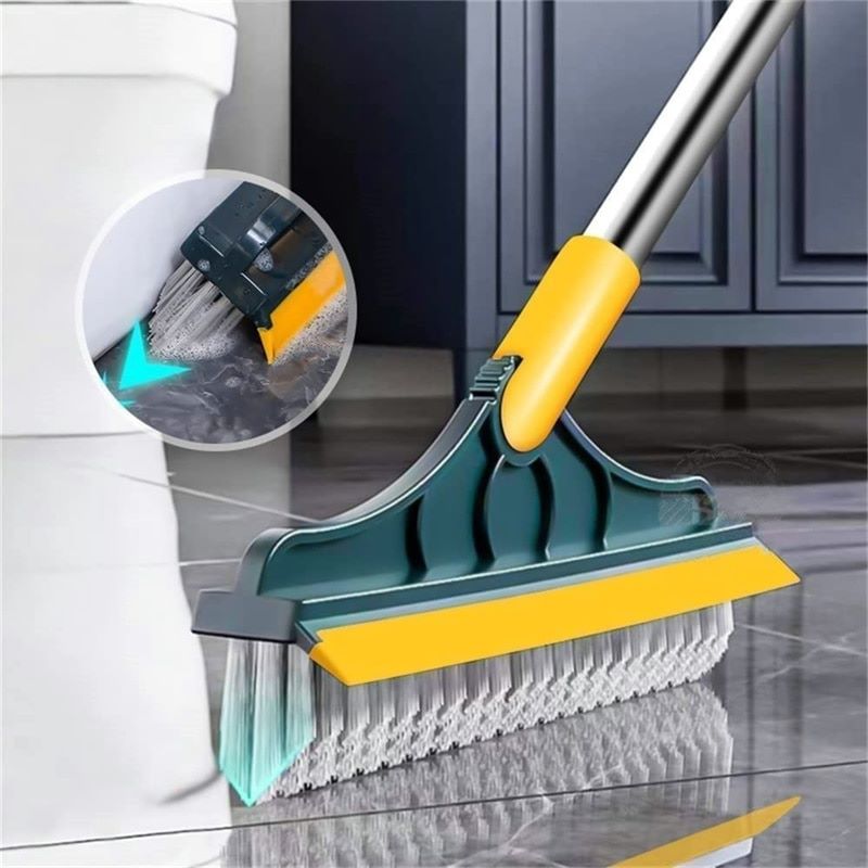 Spazzola FlexSweep – Spazzola 2-in-1 con Raschietto per Pavimenti e Piastrelle