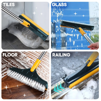 Spazzola FlexSweep – Spazzola 2-in-1 con Raschietto per Pavimenti e Piastrelle