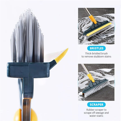 Spazzola FlexSweep – Spazzola 2-in-1 con Raschietto per Pavimenti e Piastrelle