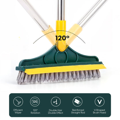Spazzola FlexSweep – Spazzola 2-in-1 con Raschietto per Pavimenti e Piastrelle